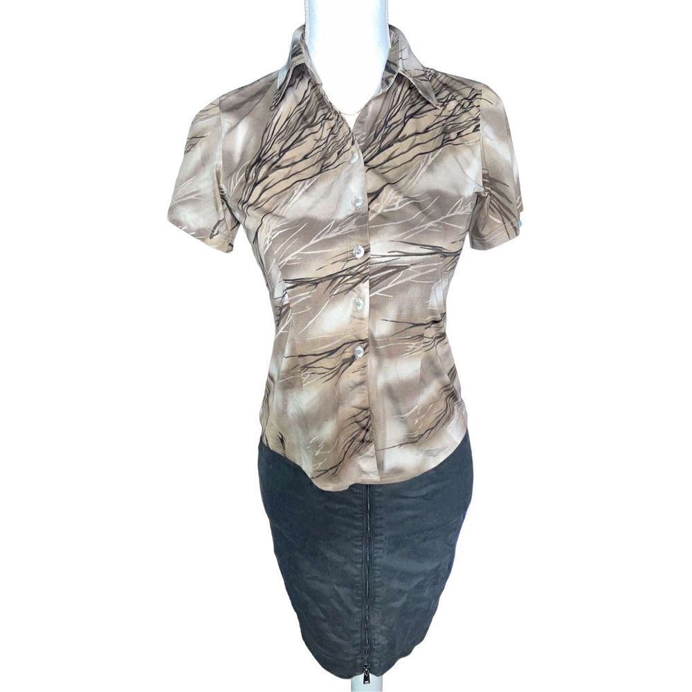 Vintage Dong-Phuong 70’s blouse abstract pattern